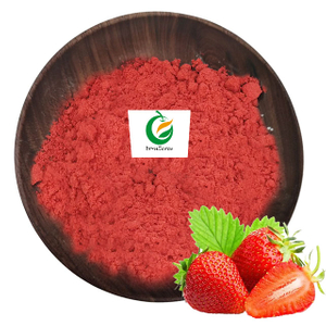 Polvo de fruta de fresa 100% natural